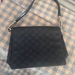 DKNY Monogram Black Shoulder Bag